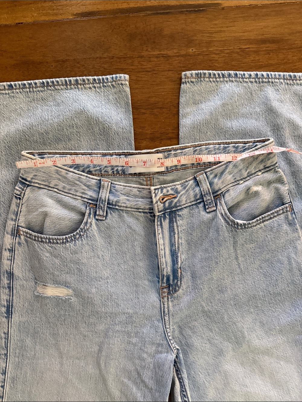 Abercrombie high rise ultra wide leg jean 15/16 long - Picture 3 of 4